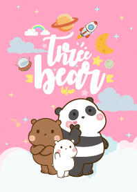 หมีชาวแก๊งค์ กาแล็กซี่ สีชมพู