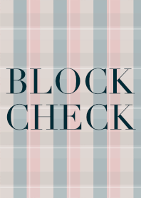 BLOCK CHECK beige simple