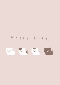 可喵喵小貓 | pink beige