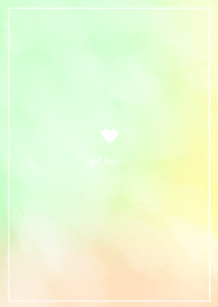 Pale pastel green heart