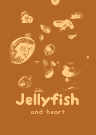 Jellyfish & heart Autumn leaf