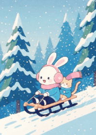 Joyful Animals in Winter V.1