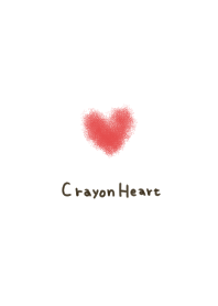 White and crayon heart