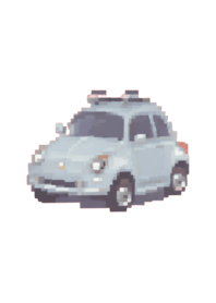 Car Pixel Art Theme  BW 04