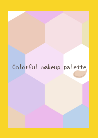 Colorful makeup palette/YELLOW/RED
