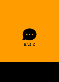 Simple&Basic/ Black & Vivid Orange