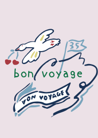 POU DOU DOU bon voyage pink FROM JAPAN