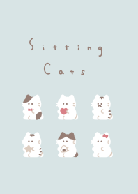 坐猫 / light blue.