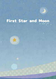 First star and moon - Night to relax