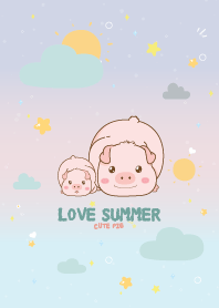 Pig Love Summer Kawaii