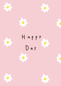 可愛いピンクと白のお花。