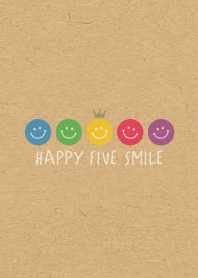HAPPY CROWN SMILE -5color KRAFT- 4