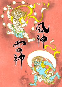 "Fujin Raijin" Wind and thunder god