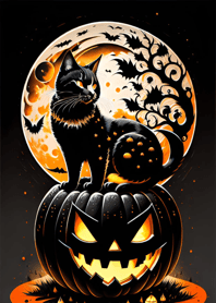 halloween cat 2D9973