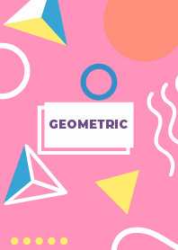 3D Geometric Hot Pink