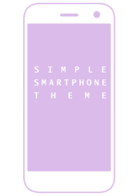 SIMPLE SMARTPHONE THEME[Purple]