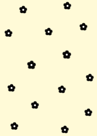flower pattern (blackyellow)