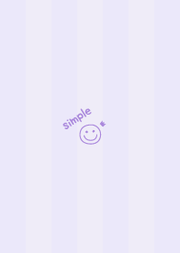 Smile Crown =Purple= Stripe
