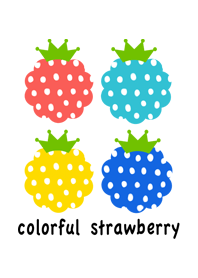 colorful strawberry