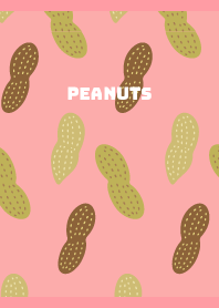 cute peanuts on light pink