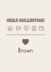 Girls Collection -Heart- Brown