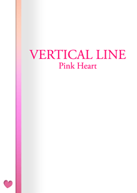 Vertical line Pink Heart