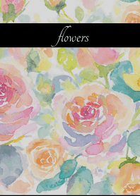 Pastel Roses3 on black