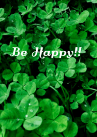 Clover Photo -Be Happy.