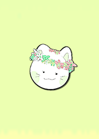 Simple flower crown cat 13