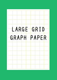 LARGE YEL GR GRID GRAPH PAPER-GREEN-WH