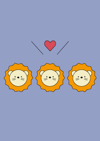 Simple lion purple
