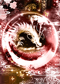 Theme of Red & Gold Dragon