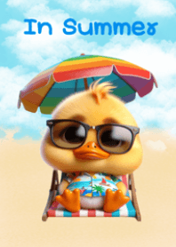 เป็ดหน้าเหวี่ยง : ในฤดูร้อน