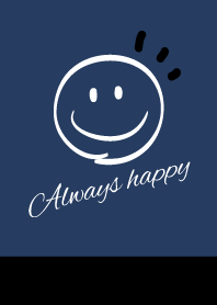 Always happy -NAVY+BLACK-