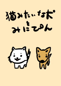 It's dog like a cat & Miniature Pinscher