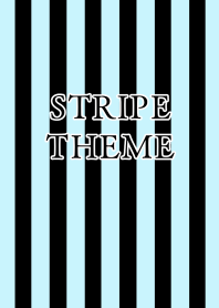 STRIPE THEME/BLACK&LIGHT BLUE