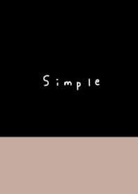 ブラックとベージュ。SIMPLE。