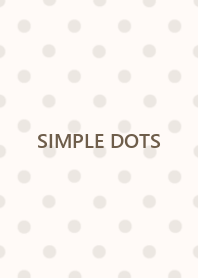 SIMPLE DOTS -pale beige-