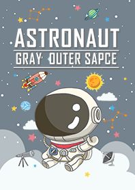 สีเทา นักบินอวกาศ จักรวาล