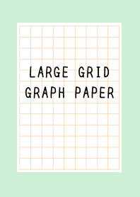 LARGE ORANGE GRID GRAPH PAPER-LIGHT MINT