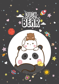 Bear&Duck Mini Cute Galaxy Black