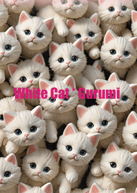 White cat * stuffed animal