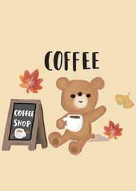 Autumn vibes with a cozy bear