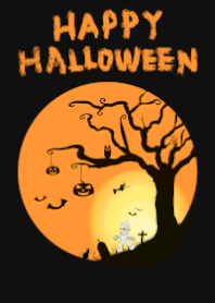 Happy Halloween (Black/Orange Style)