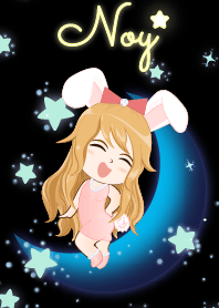 Noy - Bunny girl on Blue Moon