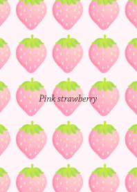 Lovely pink strawberry.