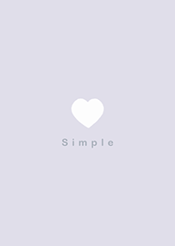 simple ラベンダーハート