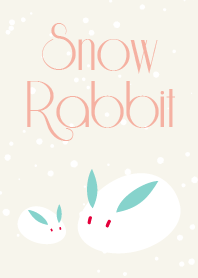 雪うさぎのほのぼの家族