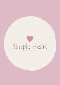 Simple Heart Dusky Pink - NATURAL 33