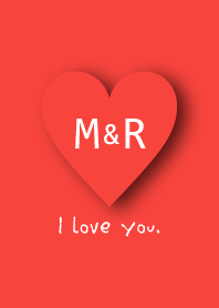 INITIAL -M&R- I Love you